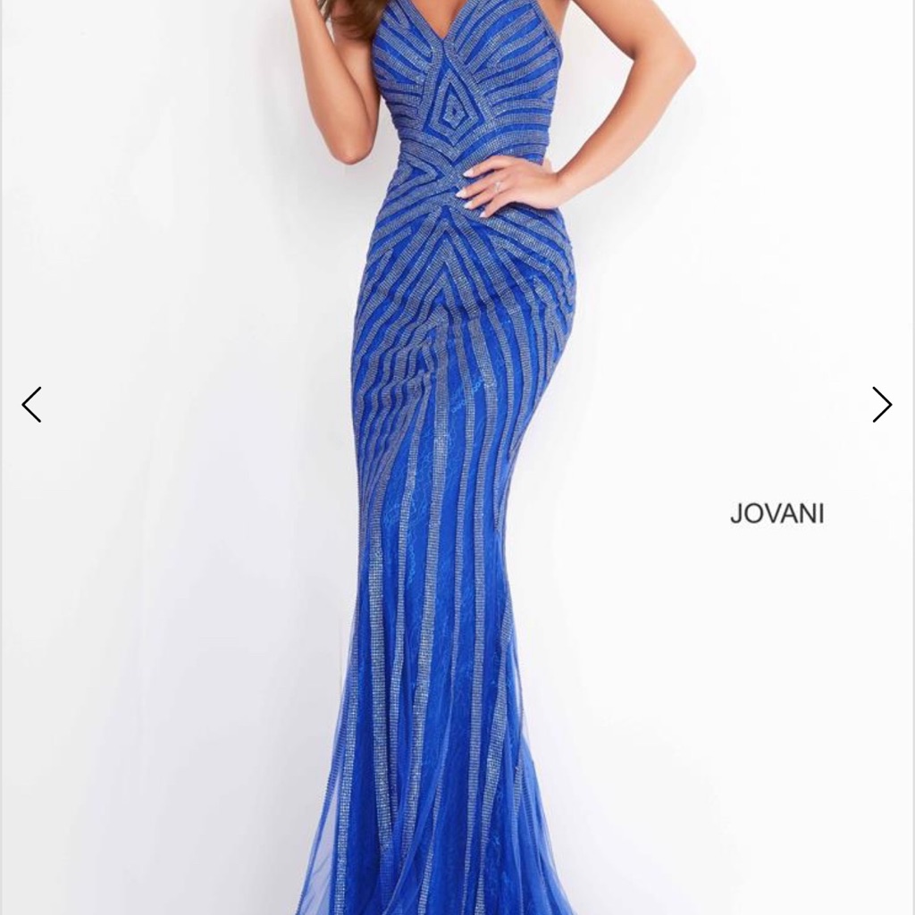 Jovani Light Blue Formal Prom Dress Sz 0.